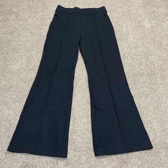 Spanx womens the perfect pants Hi-Rise Flare pants sz medium black yoga pants - Picture 3 of 12